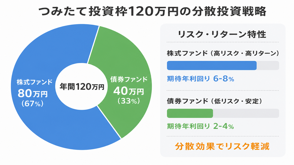 2026年NISA改正の変更点を示す図解。左側に「改正前(株式ファンドのみ)」右側に「改正後(株式+債券ファンド)」を配